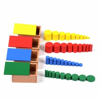 Montessori - Numeracy/Sensorial Knobless Cylinders