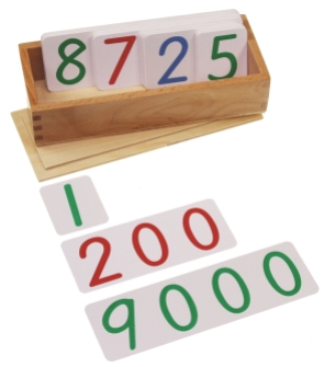 Montessori - Numeracy Large Number Cards